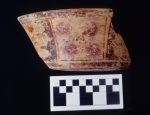 MSJ2A-5-7-4/motul:119 || Outflared dish/bowl. Pink Slip. Paired Symbols Style.