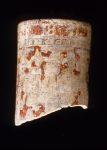 MSJ2A-3-12-1/motul:128 || Gabeta 5. Vase. Red background Polychrome. God head.