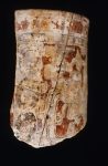 MSJ2A-3-12-1/motul:129 || Gabeta 5. Vase. Red background Polychrome. God head.