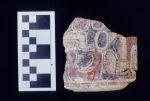 MSJ2A-5-6-14/motul:232 || Vase. Red Background Polychrome. God head.