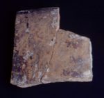 Potsherds: partial vessel. Maya Motul de San Jose collection of whole and partial polychrome vessels of Late Classic period.