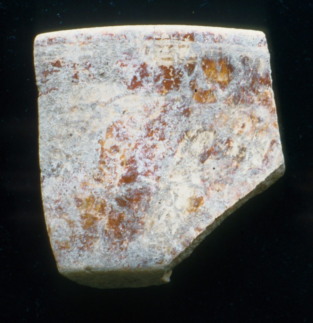 MSJ2A-5-6-16/motul:346 || Exterior. Outcurved dish/bowl. Possible glyphs.