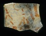 MSJ2A-5-6-17/motul:357 || Tripod plate; human figure.